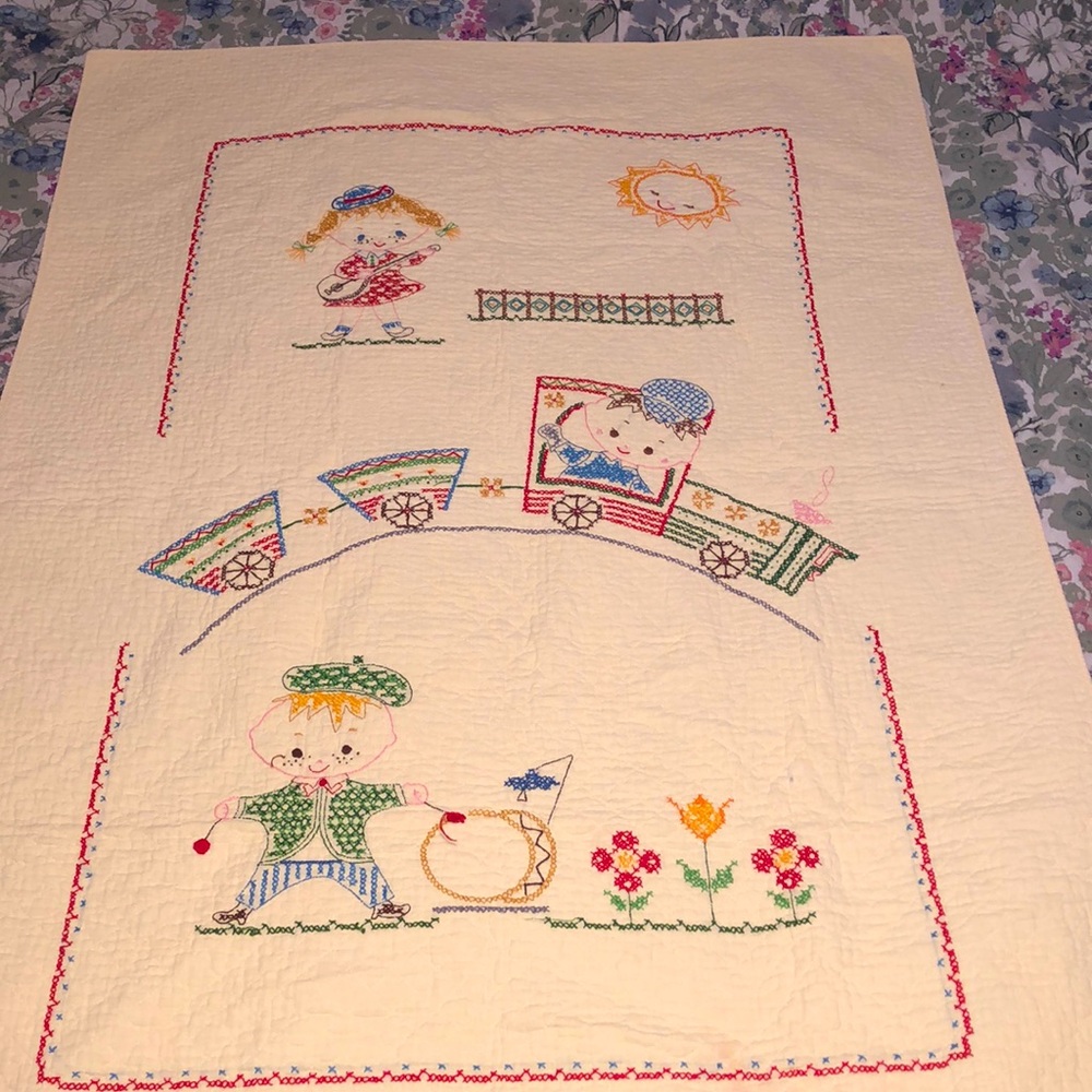Vintage Nursery rhymes quilt